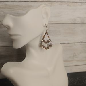 Amber Boho Dangle Earrings